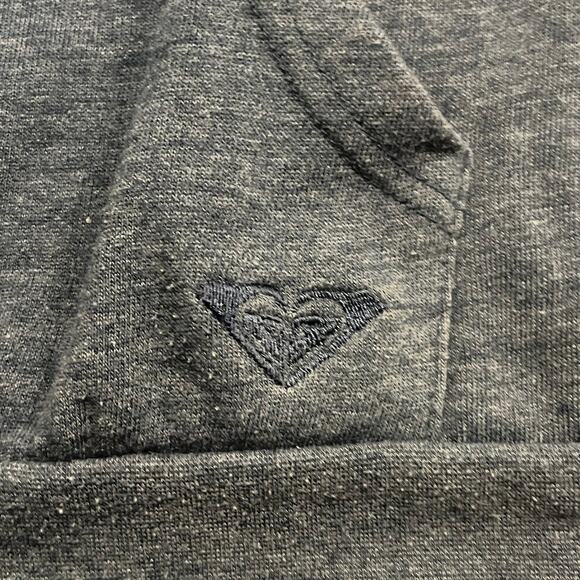 Roxy Sweater Womens Large Blue Hooded Long Sleeve‎ Sweatshirt Distressed - Picture 13 of 13